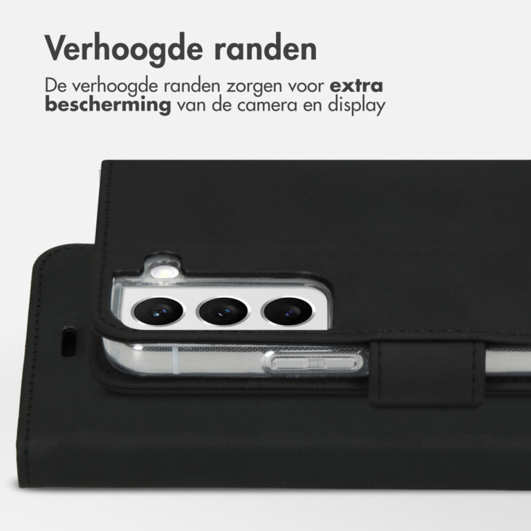 Accezz Wallet Softcase Bookcase Samsung Galaxy S22 - Zwart - Afbeelding 3