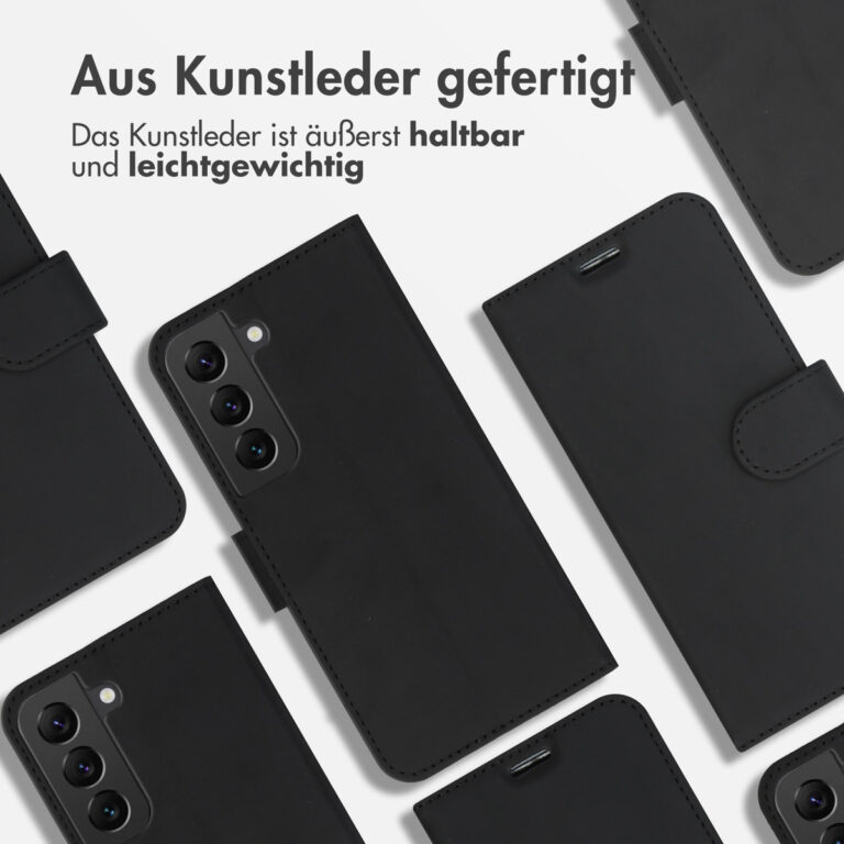 Accezz Wallet Softcase Bookcase Samsung Galaxy S22 - Zwart - Afbeelding 8