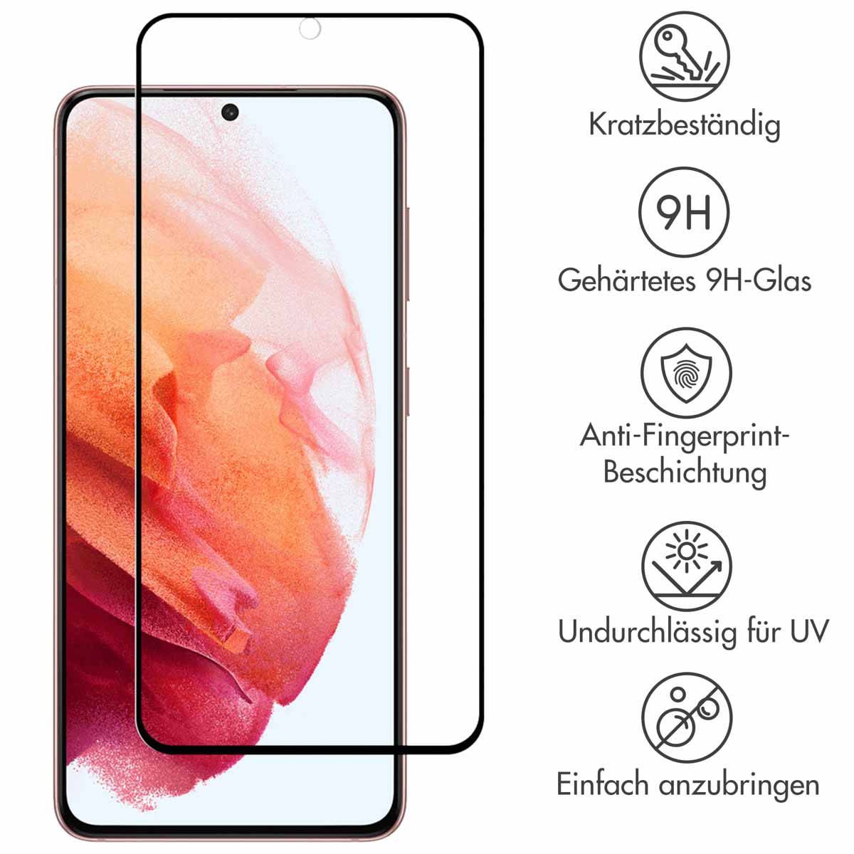 Selencia Gehard Glas Premium Screenprotector Samsung Galaxy S22 / S23 - Afbeelding 2