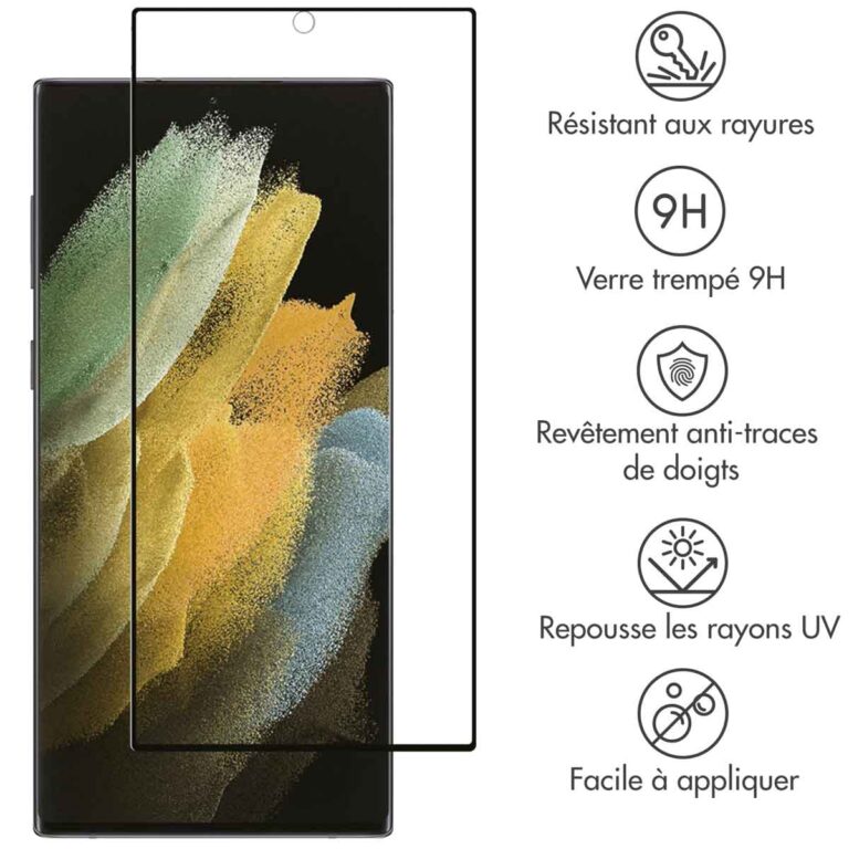 Selencia Gehard Glas Premium Screenprotector Samsung Galaxy S22 Ultra - Afbeelding 3