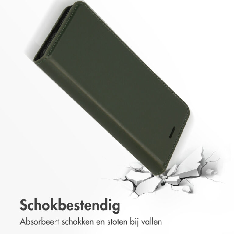 Accezz Premium Leather Slim Bookcase Apple iPhone SE (2022 / 2020) / 8 / 7 / 6(s) - Groen - Afbeelding 3