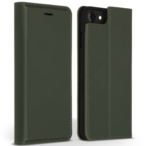 Accezz Premium Leather Slim Bookcase Apple iPhone SE (2022 / 2020) / 8 / 7 / 6(s) - Groen