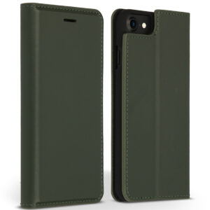 Accezz Premium Leather Slim Bookcase Apple iPhone SE (2022 / 2020) / 8 / 7 / 6(s) - Groen