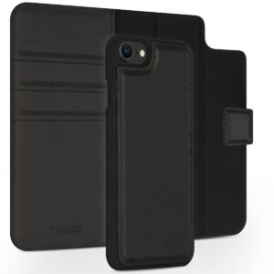 Accezz Premium Leather 2 in 1 Wallet Bookcase Apple iPhone SE (2022 / 2020) / 8 / 7 / 6(s) - Zwart