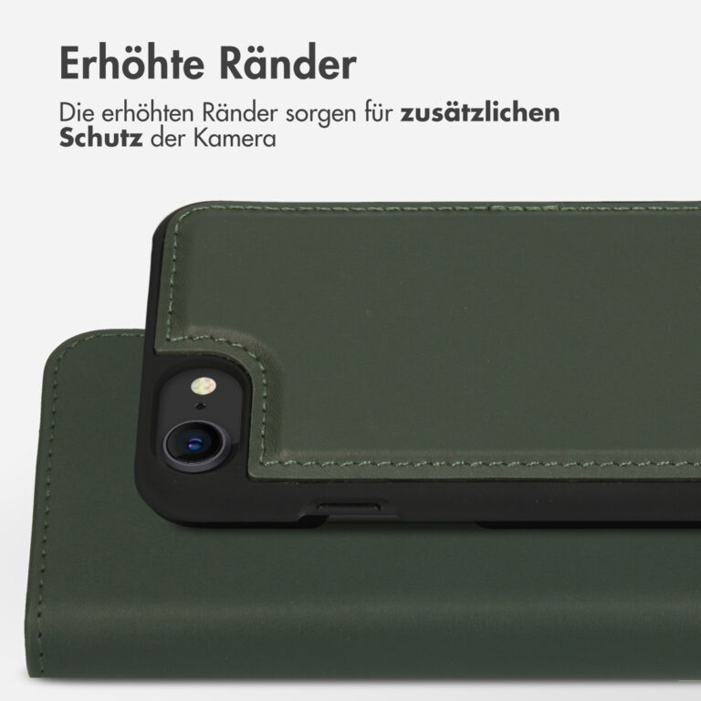 Accezz Premium Leather 2 in 1 Wallet Bookcase Apple iPhone SE (2022 / 2020) / 8 / 7 / 6(s) - Groen - Afbeelding 9