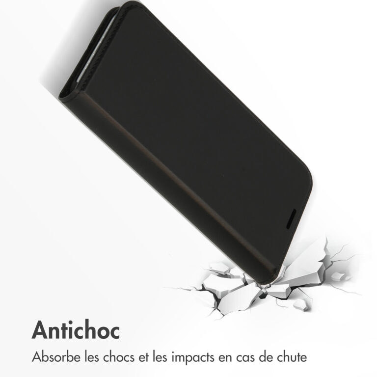 Accezz Premium Leather Slim Bookcase Apple iPhone 12 (Pro) - Zwart - Afbeelding 10