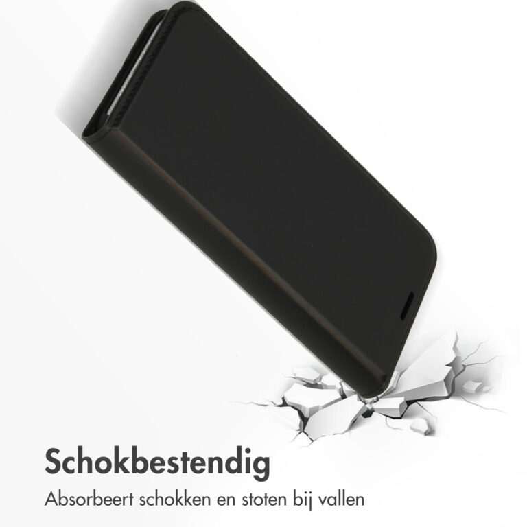 Accezz Premium Leather Slim Bookcase Apple iPhone 12 (Pro) - Zwart - Afbeelding 7