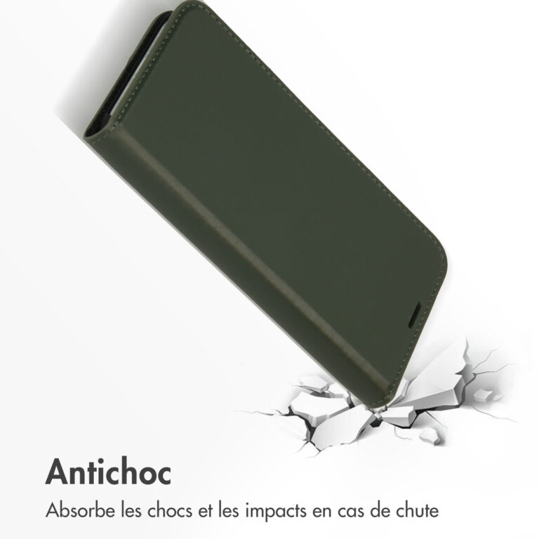 Accezz Premium Leather Slim Bookcase Apple iPhone 12 (Pro) - Groen - Afbeelding 10