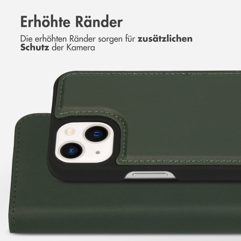Accezz Premium Leather 2 in 1 Wallet Bookcase Apple iPhone 13 Mini - Groen - Afbeelding 9
