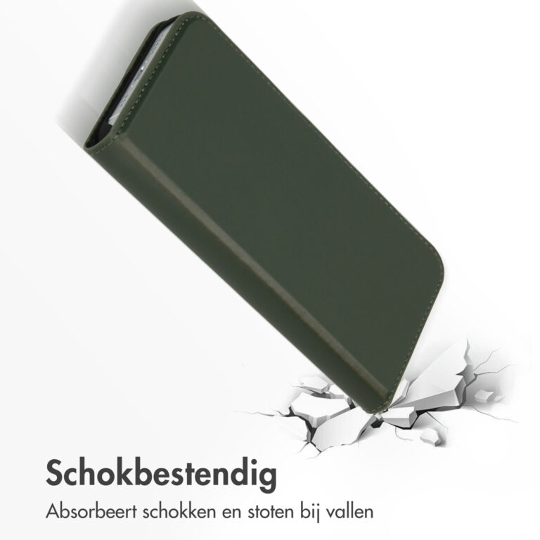 Accezz Premium Leather Slim Bookcase Apple iPhone 13 - Groen - Afbeelding 7