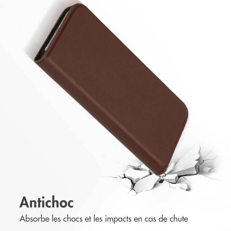 Accezz Premium Leather Slim Bookcase Apple iPhone 13 Pro - Bruin - Afbeelding 10