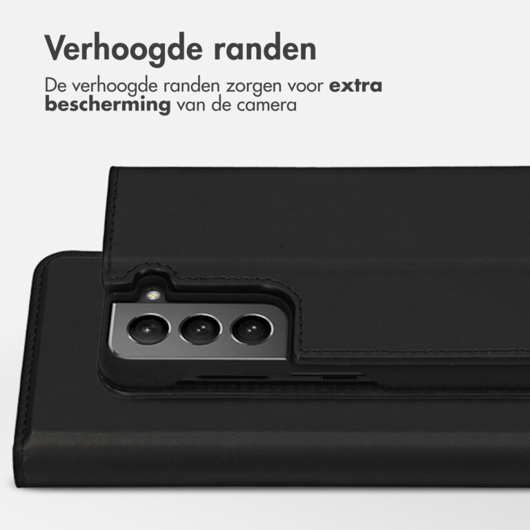 Accezz Premium Leather Slim Bookcase Samsung Galaxy S21 - Zwart - Afbeelding 8