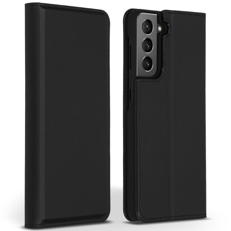 Accezz Premium Leather Slim Bookcase Samsung Galaxy S21 - Zwart - Afbeelding 5