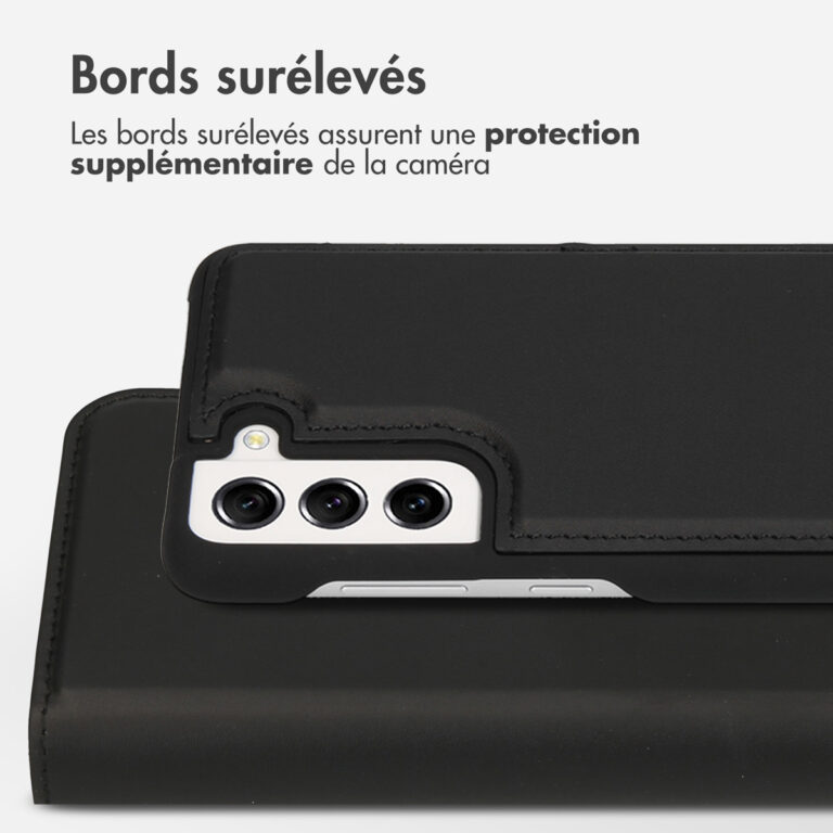Accezz Premium Leather 2 in 1 Wallet Bookcase Samsung Galaxy S21 FE - Zwart - Afbeelding 6