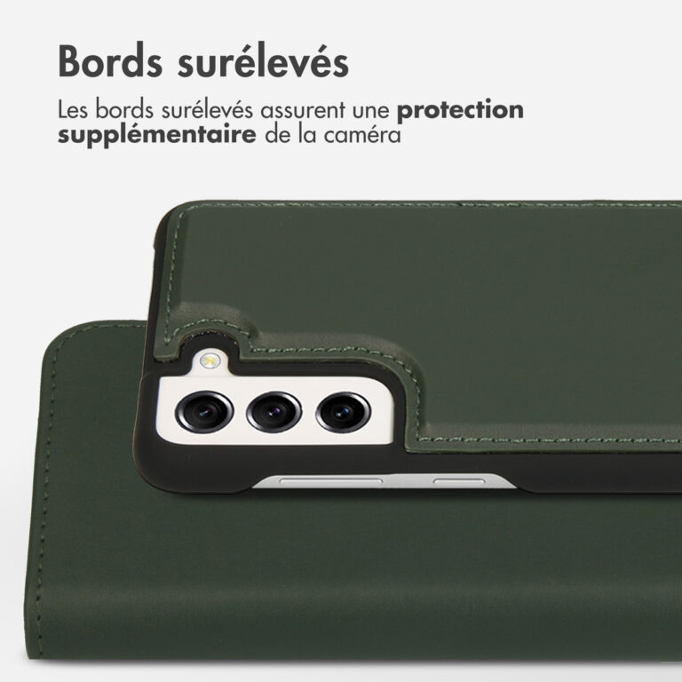 Accezz Premium Leather 2 in 1 Wallet Bookcase Samsung Galaxy S21 FE - Groen - Afbeelding 6