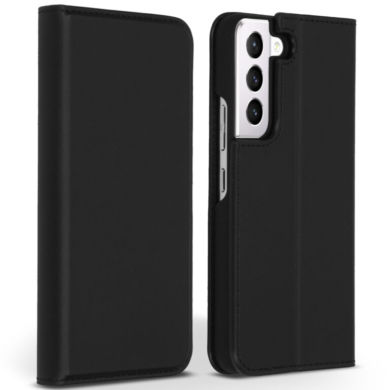 Accezz Premium Leather Slim Bookcase Samsung Galaxy S22 - Zwart - Afbeelding 5