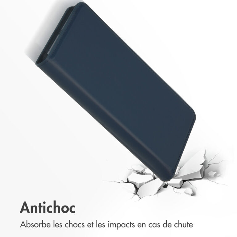 Accezz Premium Leather Slim Bookcase Samsung Galaxy S22 - Donkerblauw - Afbeelding 10