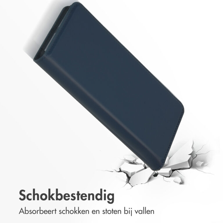 Accezz Premium Leather Slim Bookcase Samsung Galaxy S22 - Donkerblauw - Afbeelding 7