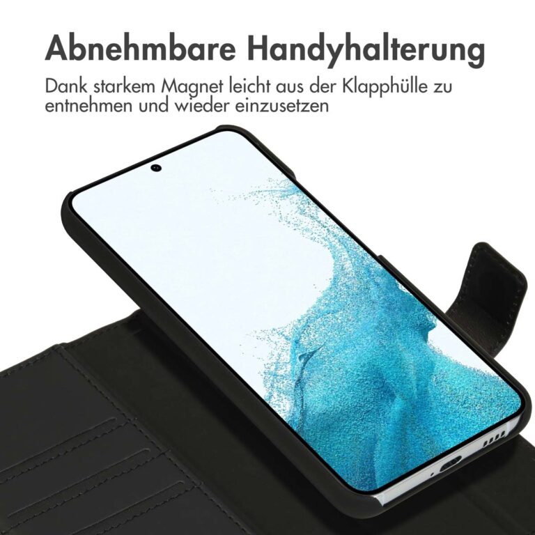 Accezz Premium Leather 2 in 1 Wallet Bookcase Samsung Galaxy S22 - Zwart - Afbeelding 10