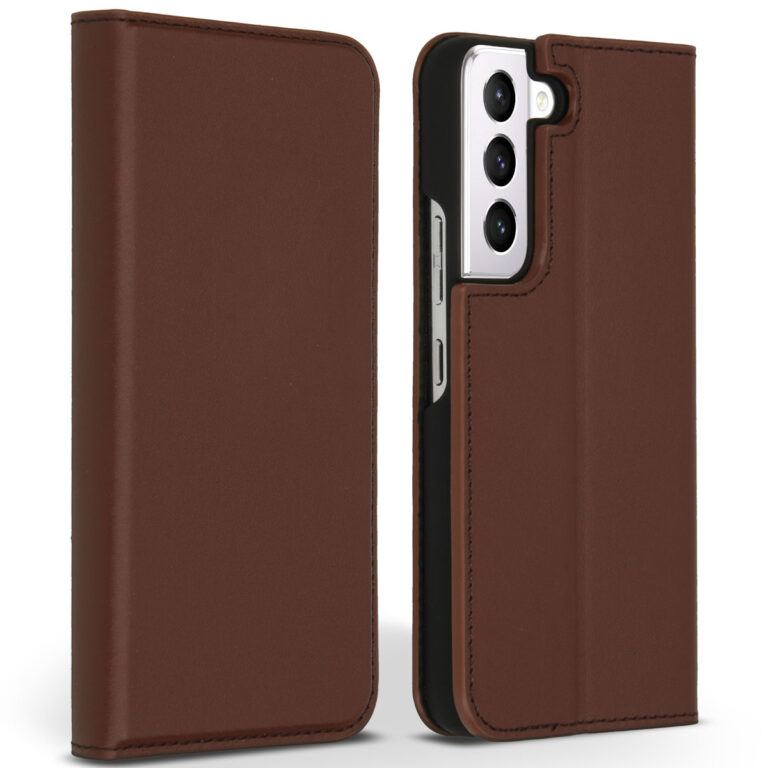 Accezz Premium Leather Slim Bookcase Samsung Galaxy S22 Plus - Bruin - Afbeelding 5