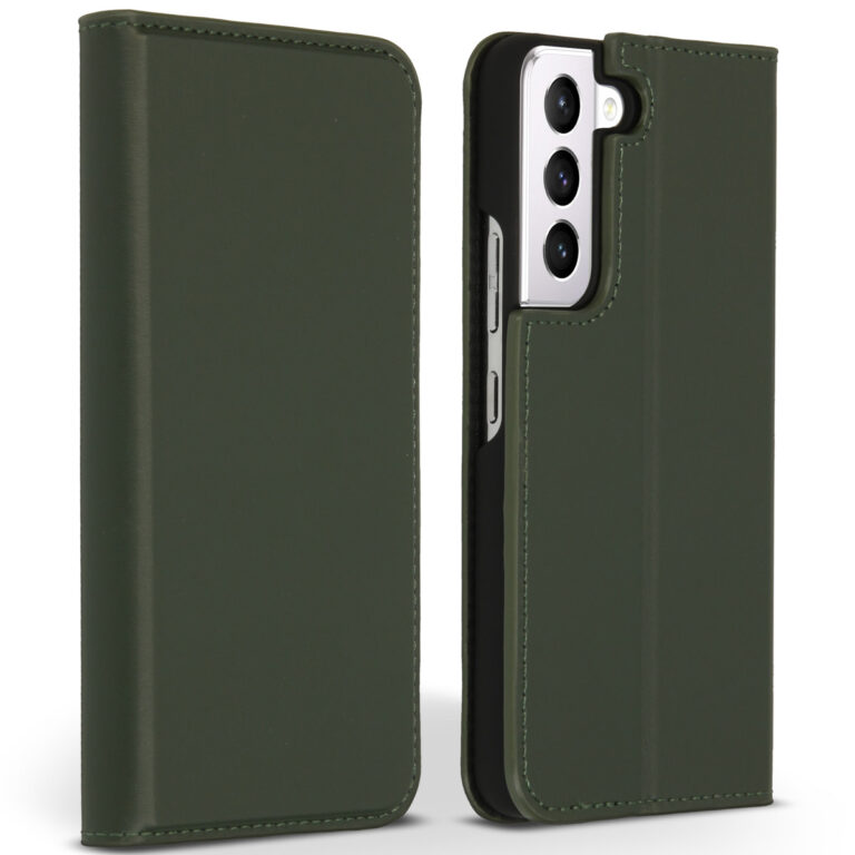 Accezz Premium Leather Slim Bookcase Samsung Galaxy S22 Plus - Groen - Afbeelding 5