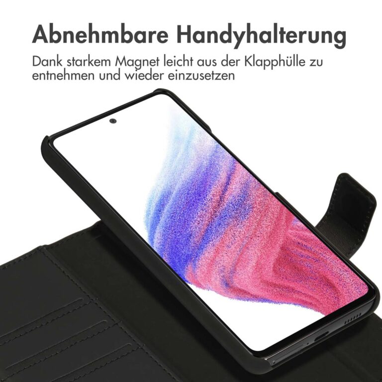 Accezz Premium Leather 2 in 1 Wallet Bookcase Samsung Galaxy A53 - Zwart - Afbeelding 10
