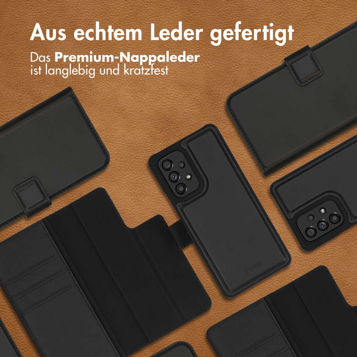 Accezz Premium Leather 2 in 1 Wallet Bookcase Samsung Galaxy A53 - Zwart - Afbeelding 2