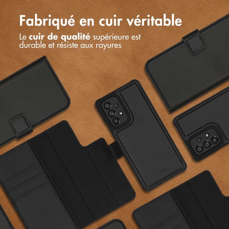 Accezz Premium Leather 2 in 1 Wallet Bookcase Samsung Galaxy A53 - Zwart - Afbeelding 5