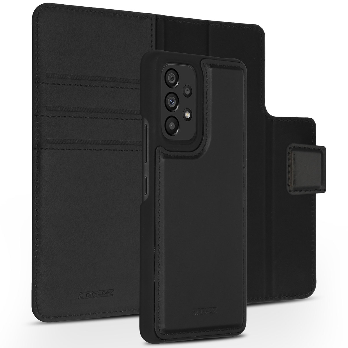 Accezz Premium Leather 2 in 1 Wallet Bookcase Samsung Galaxy A53 – Zwart