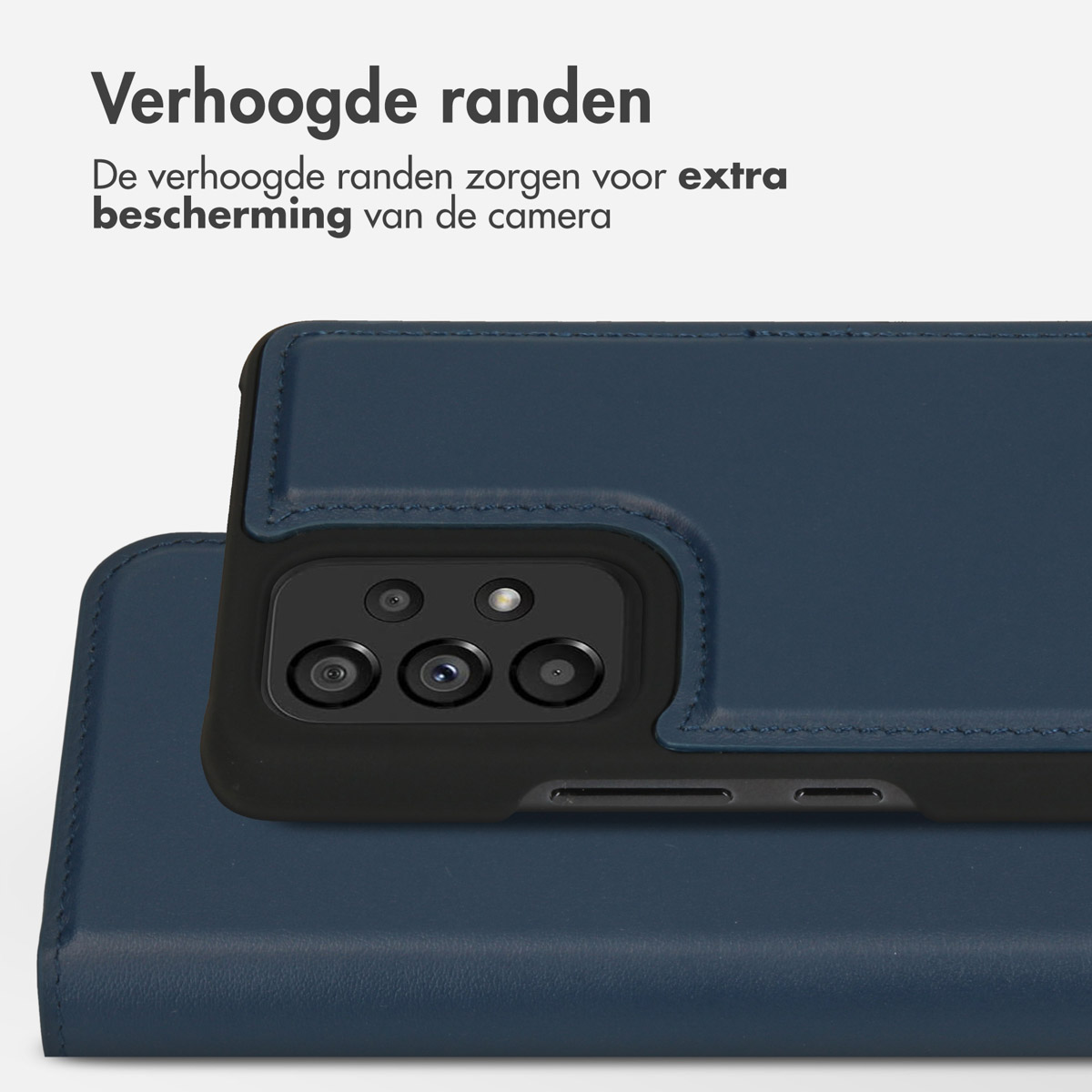 Accezz Premium Leather 2 in 1 Wallet Bookcase Samsung Galaxy A53 - Donkerblauw - Afbeelding 9