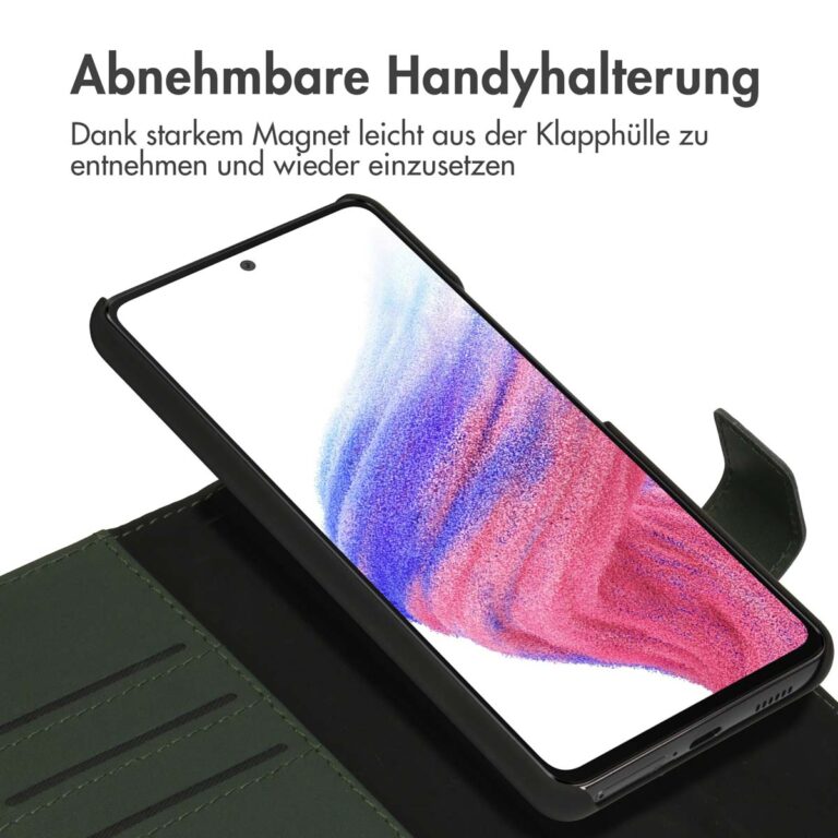 Accezz Premium Leather 2 in 1 Wallet Bookcase Samsung Galaxy A53 - Groen - Afbeelding 9