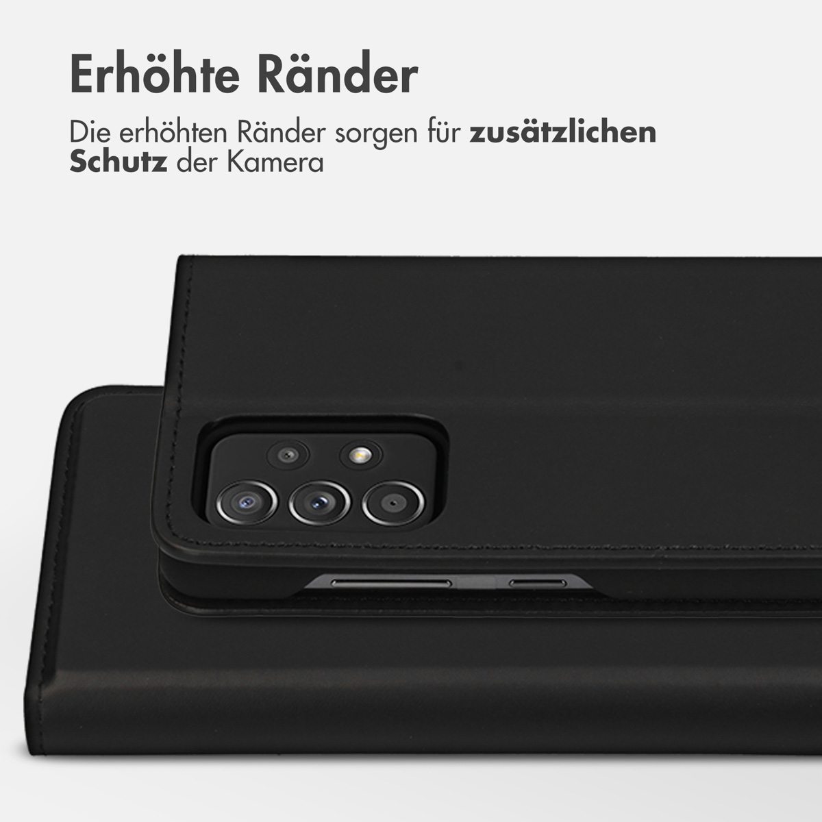 Accezz Premium Leather Slim Bookcase Samsung Galaxy A52(s) (5G/4G) - Zwart - Afbeelding 5