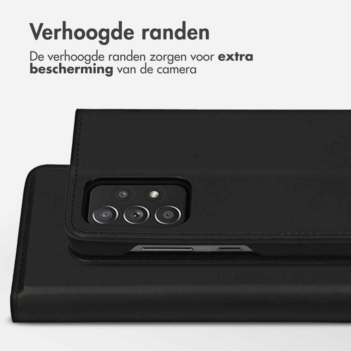 Accezz Premium Leather Slim Bookcase Samsung Galaxy A52(s) (5G/4G) - Zwart - Afbeelding 7