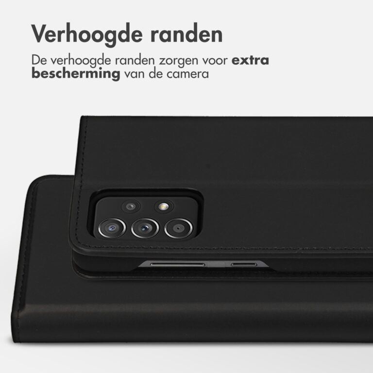 Accezz Premium Leather Slim Bookcase Samsung Galaxy A52(s) (5G/4G) - Zwart - Afbeelding 8