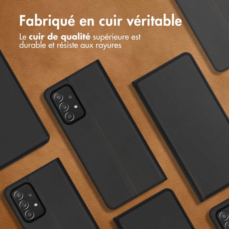 Accezz Premium Leather Slim Bookcase Samsung Galaxy A52(s) (5G/4G) - Zwart - Afbeelding 9