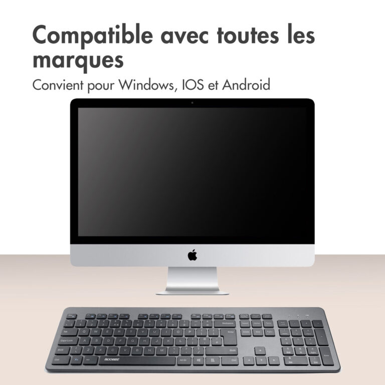 Accezz Premium Desktop QWERTY Bluetooth Keyboard - Zwart - Afbeelding 10