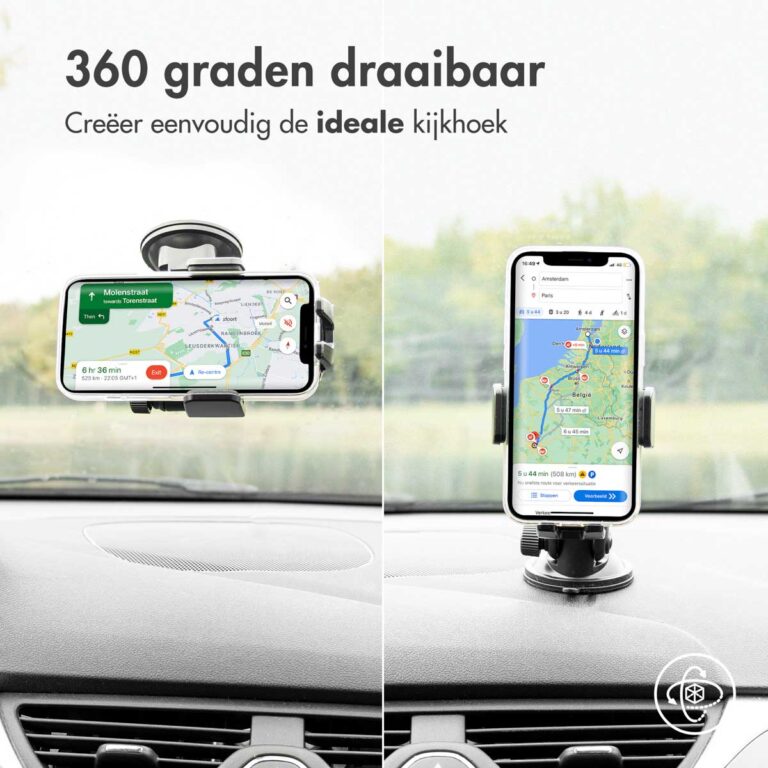 Accezz Telefoonhouder auto - Draadloze oplader - Dashboard en voorruit - Zwart - Afbeelding 9