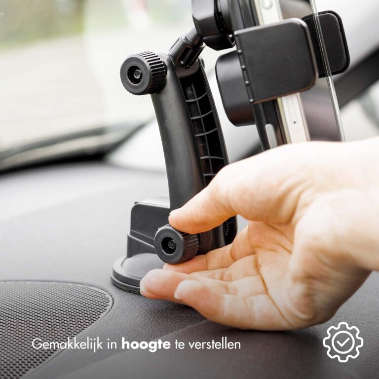 Accezz Telefoonhouder auto - Draadloze oplader - Dashboard en voorruit - Zwart - Afbeelding 7