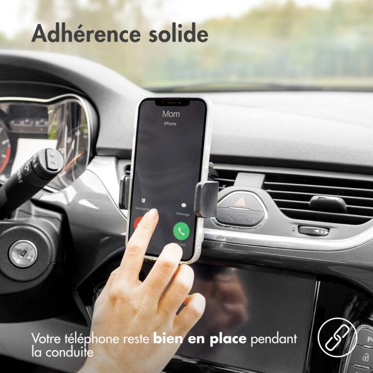 Accezz Telefoonhouder auto - Draadloze oplader - Ventilatierooster - Zwart - Afbeelding 10