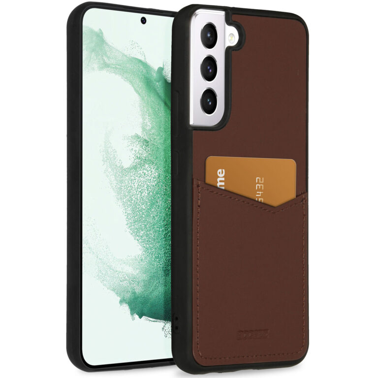Accezz Premium Leather Card Slot Backcover Samsung Galaxy S22 Plus - Bruin - Afbeelding 7