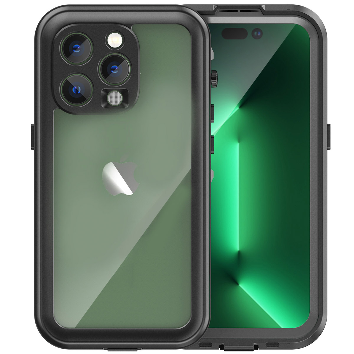 Redpepper Dot Plus Waterproof Backcover Apple iPhone 14 Pro - Zwart