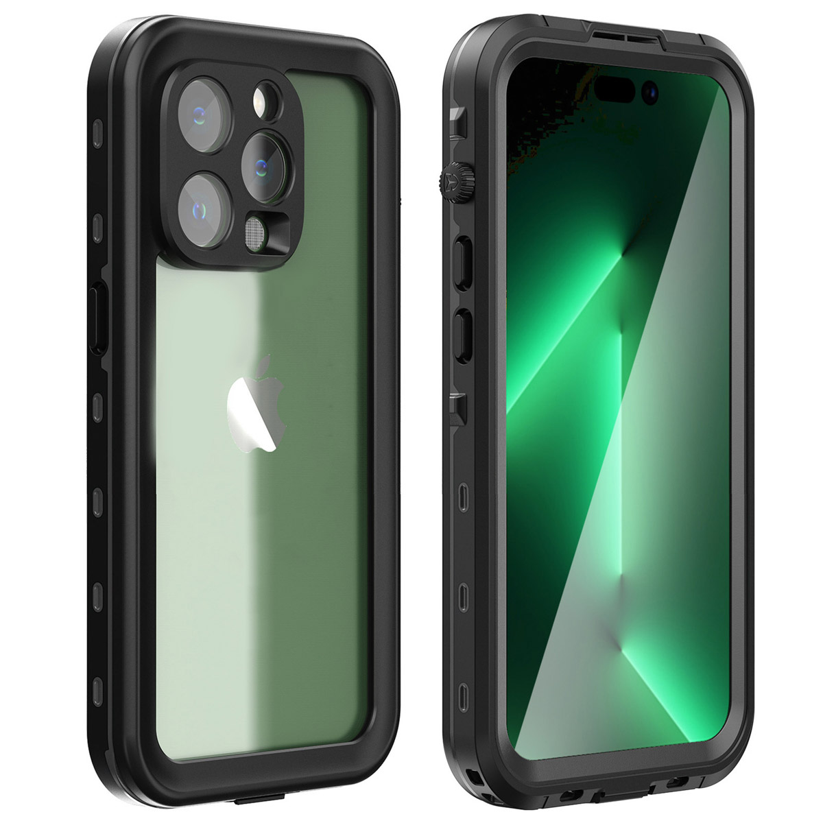 Redpepper Dot Plus Waterproof Backcover Apple iPhone 14 Pro – Zwart