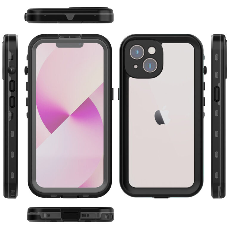 Redpepper Dot Plus Waterproof Backcover Apple iPhone 14 Plus - Zwart - Afbeelding 7