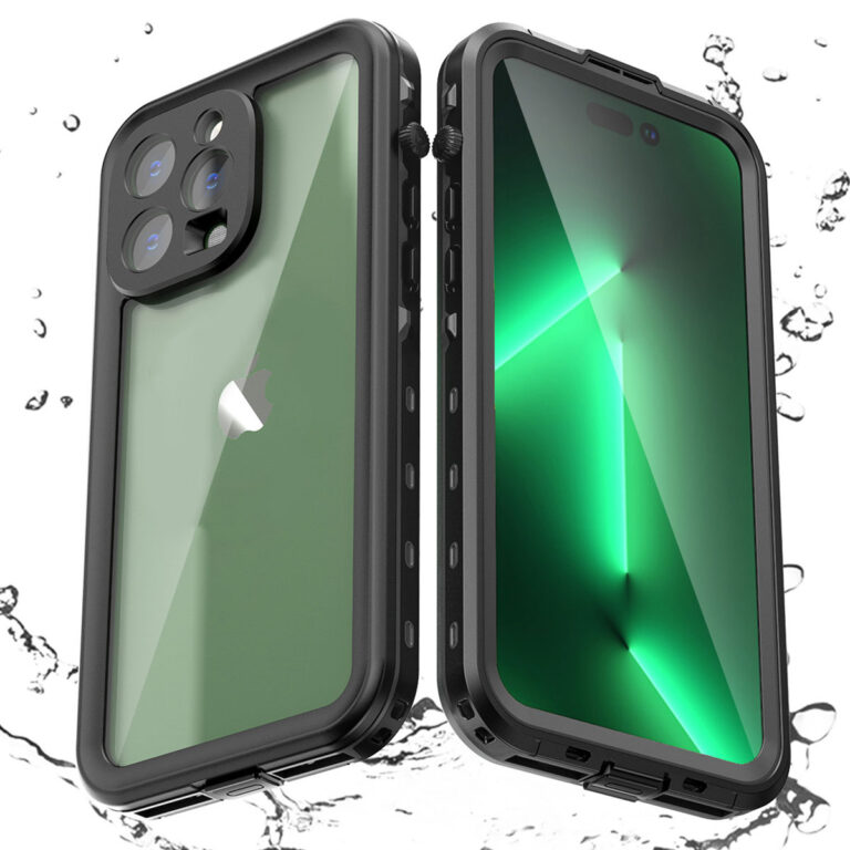 Redpepper Dot Plus Waterproof Backcover Apple iPhone 14 Pro Max - Zwart - Afbeelding 7