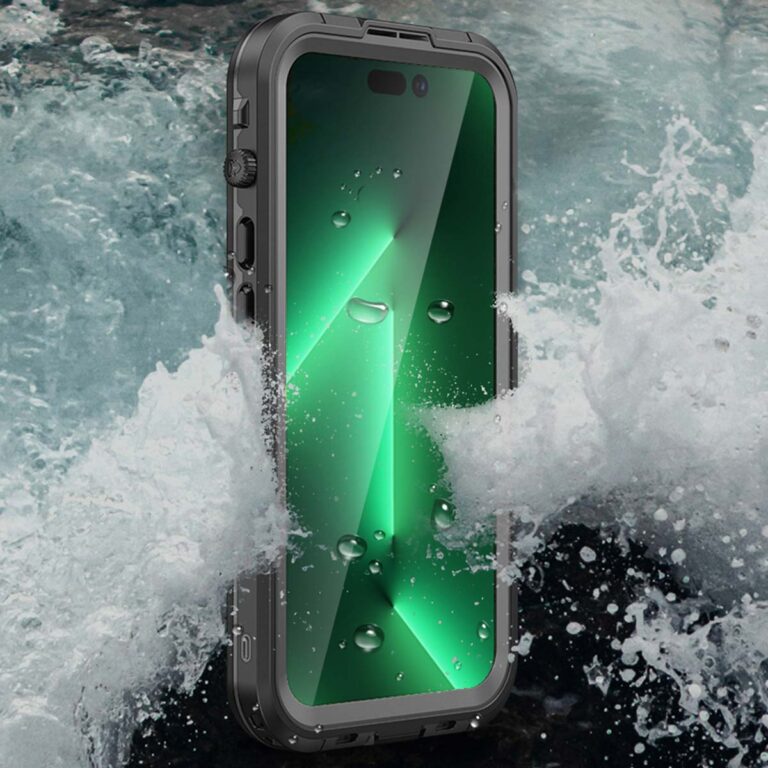 Redpepper Dot Plus Waterproof Backcover Apple iPhone 14 Pro Max - Zwart - Afbeelding 3