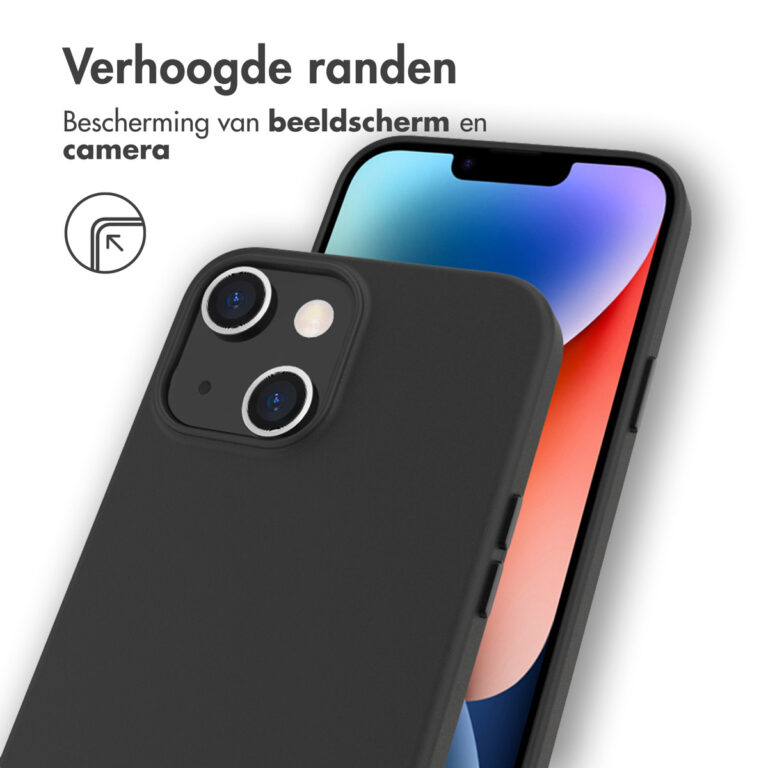 Accezz Leather Backcover met MagSafe Apple iPhone 14 Plus - Zwart - Afbeelding 9