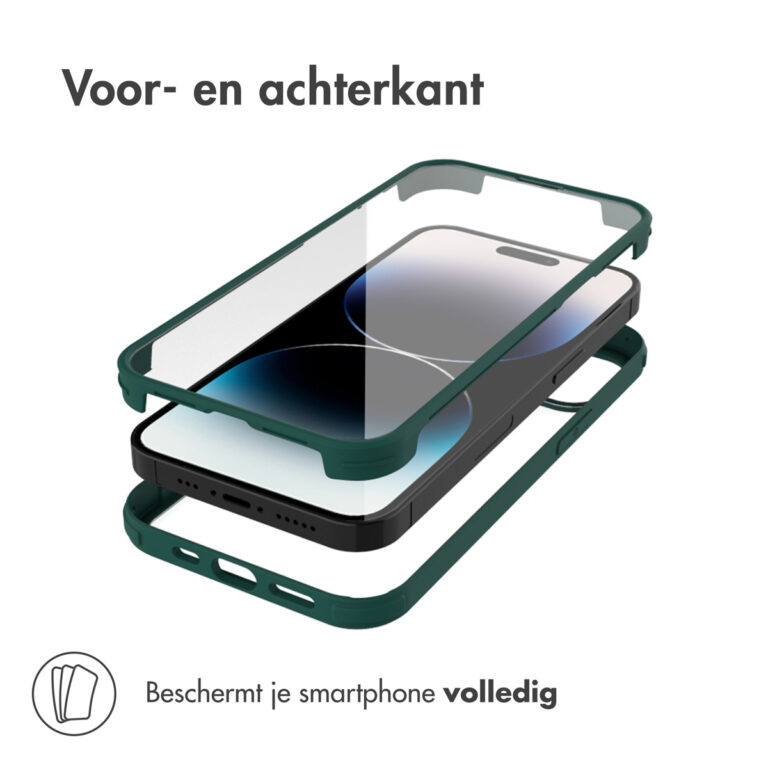 Accezz 360° Full Protective Cover Apple iPhone 14 Pro - Groen - Afbeelding 7