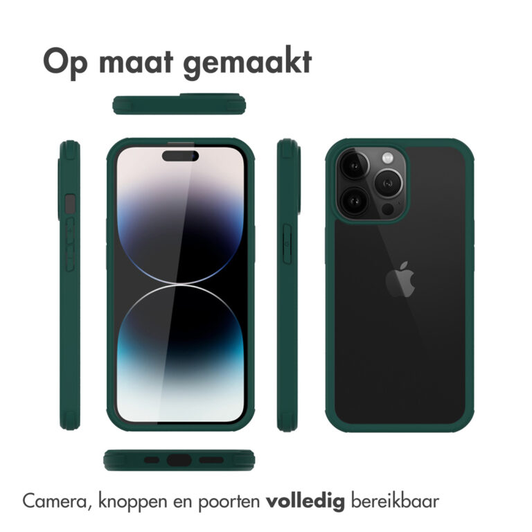 Accezz 360° Full Protective Cover Apple iPhone 14 Pro - Groen - Afbeelding 4