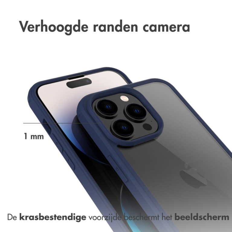 Accezz 360° Full Protective Cover Apple iPhone 14 Pro Max- Blauw - Afbeelding 4