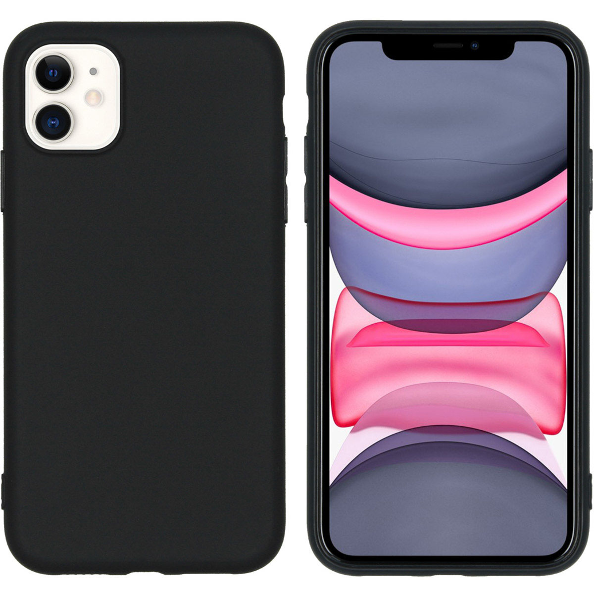 Accezz Color Backcover Apple iPhone 11 – Zwart